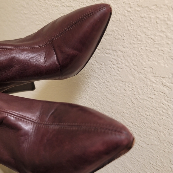 Sergio Rossi Brown Leather Tall Sock Boot - Picture 5 of 10